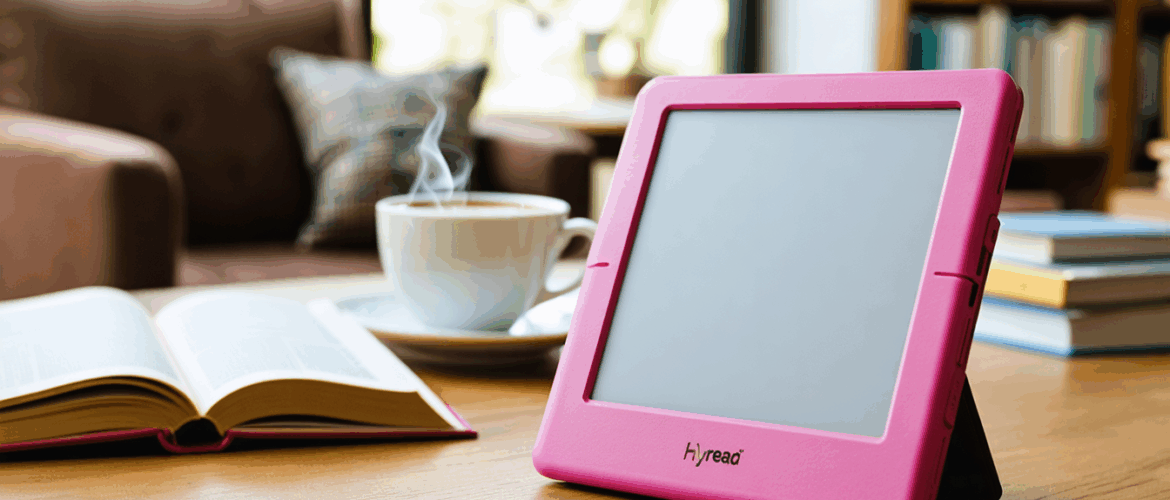 découvrez le nouvel e-reader rose de hyread, alliant style et technologie de pointe. parfait pour les amateurs de lecture à la recherche d'un appareil à la fois élégant et fonctionnel, cet e-reader saura vous séduire avec ses fonctionnalités innovantes et son design intemporel.