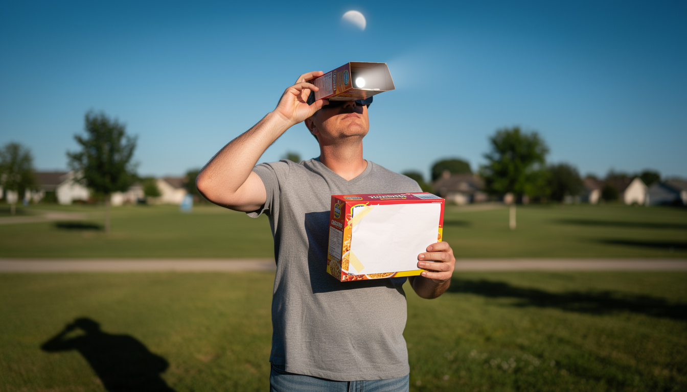 découvrez comment observer une éclipse solaire en toute sécurité sans utiliser de lunettes spéciales grâce à des méthodes simples et efficaces pour protéger vos yeux.